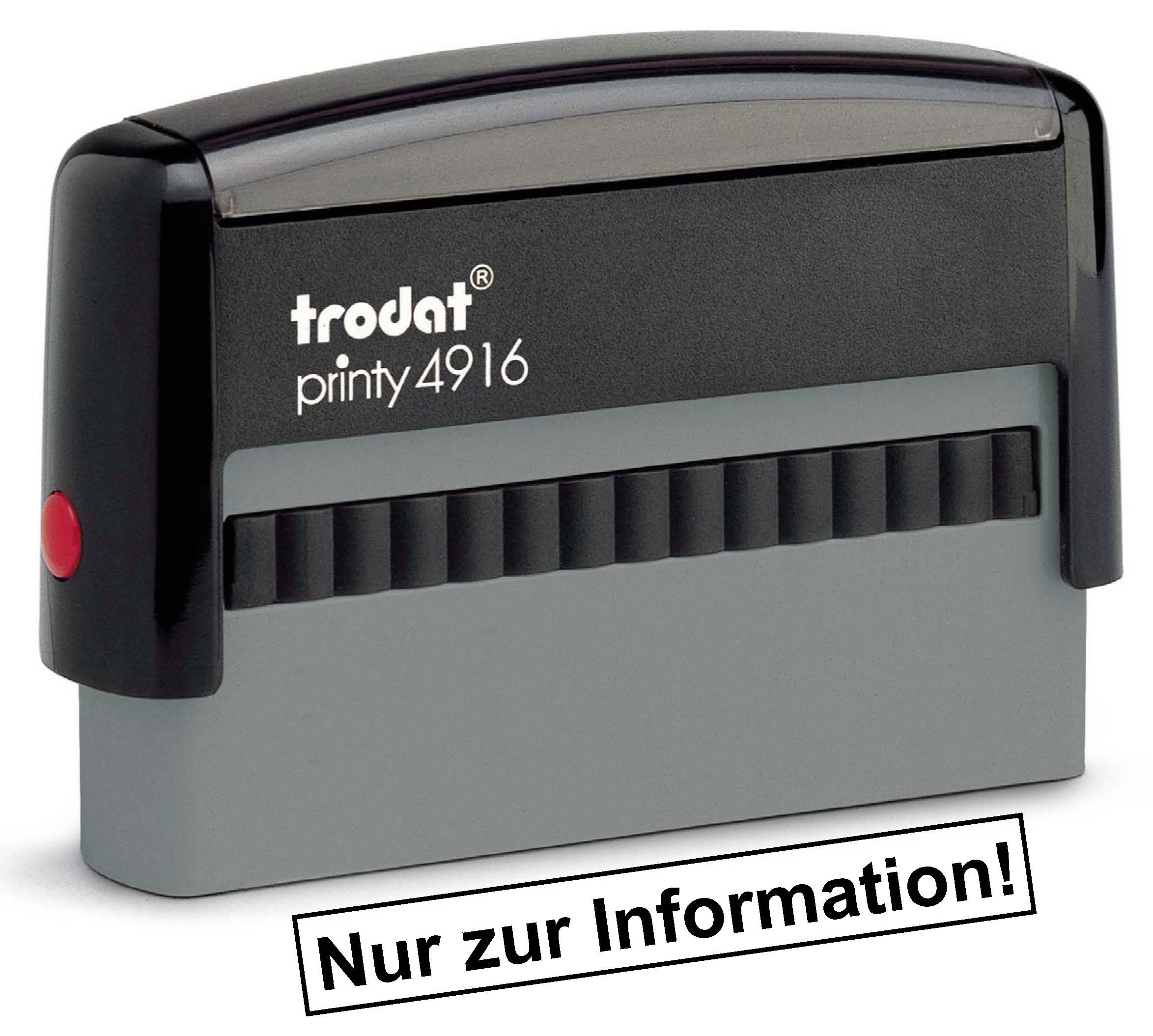 Stempel Printy 4916/L11 "Nur zur Information!"